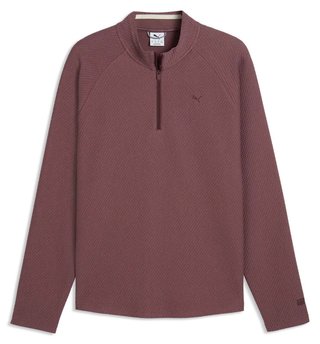 Puma Boulder 2.0 1/4 Zip herr sweatshirt, rich cocoa