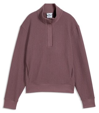 Puma Boulder 1/2 Zip dam sweatshirt, rich cocoa
