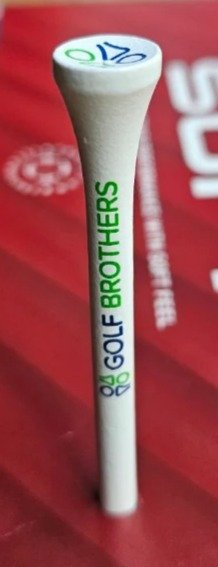 Golf Brothers tees (bambus), vit, 70mm, 50-pack