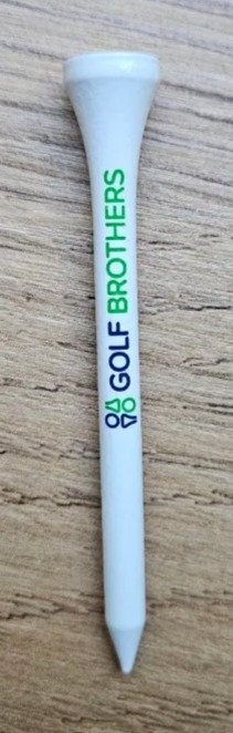 Golf Brothers tees (bambus), vit, 70mm, 50-pack