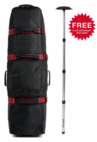Ghost Golf Awol Club Pro travel bag, röd rem