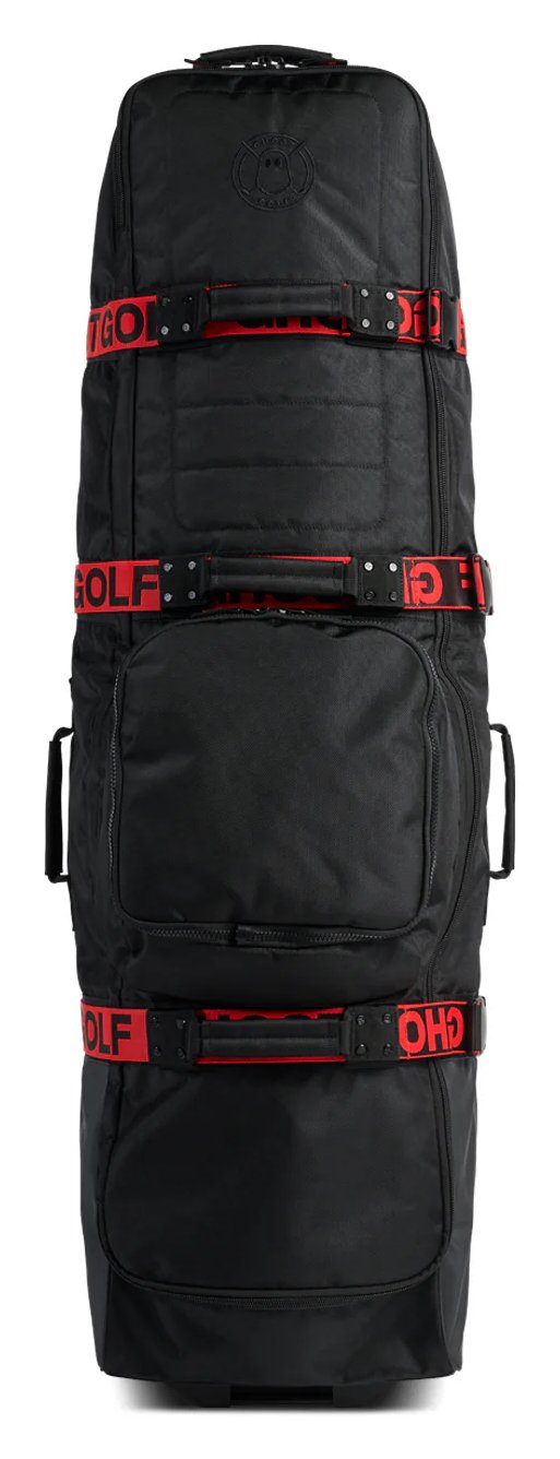 Ghost Golf Awol Club Pro travel bag, röd rem