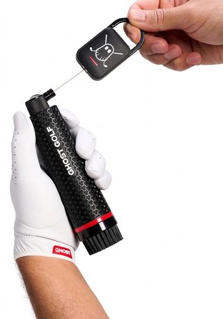 Ghost Golf Magnetic Golf Club & Shoe borste, svart