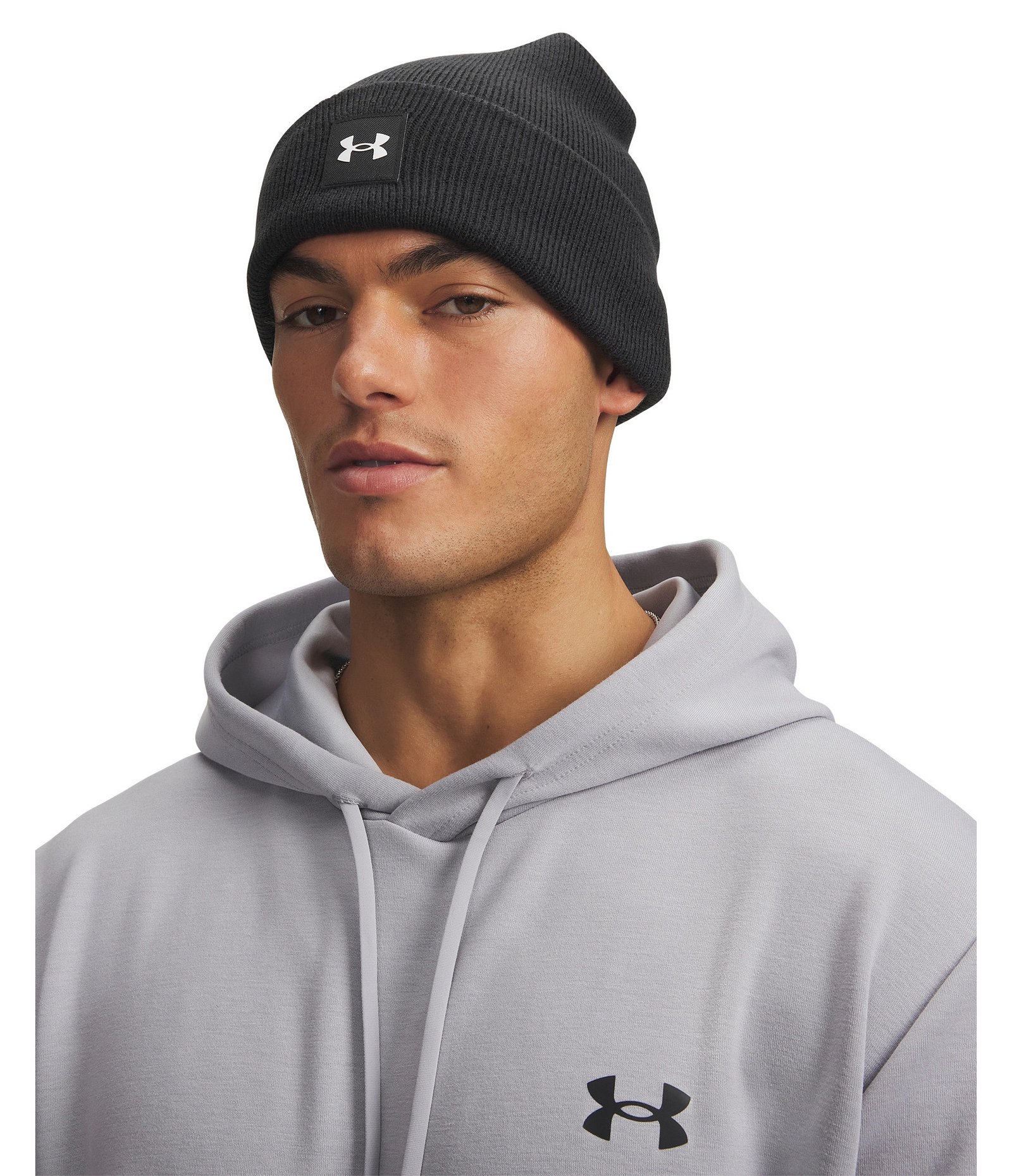 Under Armour Halftime Cuff vintermössa, svart/vit