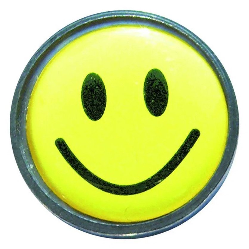 Longridge Flat Ballmarker, gul smiley