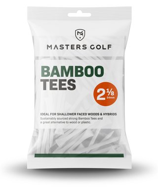 Masters Golf Bamboo Tees 54 mm (2 1/8"), 25 tees, vita