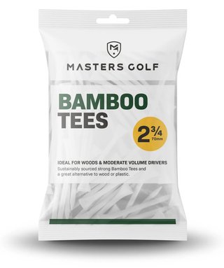 Masters Golf Bamboo Tees 70 mm (2 3/4"), 20 tees, vita