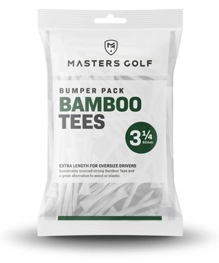 Masters Golf Bamboo Tees 83 mm (3 1/4"), Bumper Bag 85 tees, vita