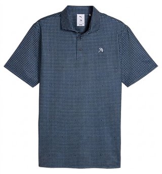 Puma X Arnold Palmer MATTR Geo herr polo, deep navy/lemon butter