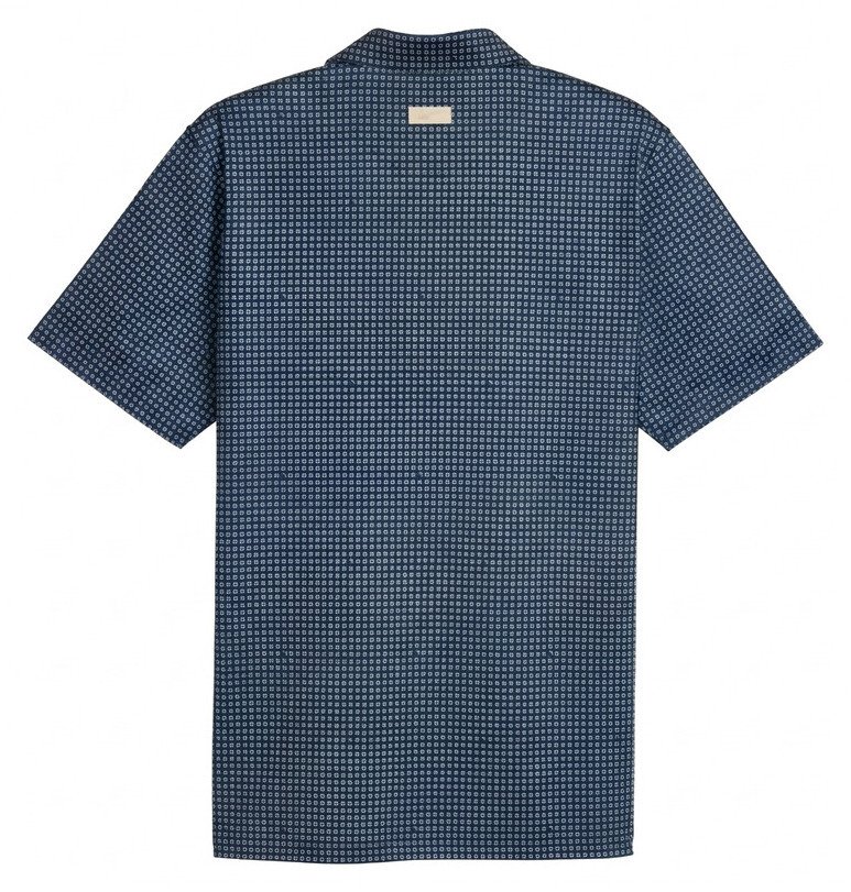 Puma X Arnold Palmer MATTR Geo herr polo, deep navy/lemon butter