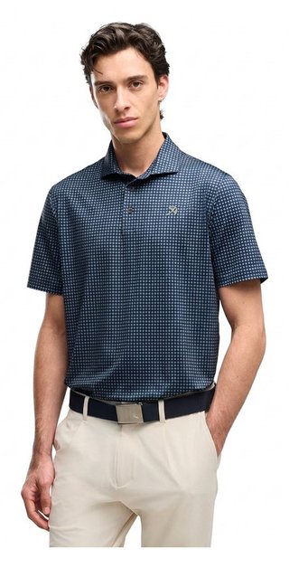 Puma X Arnold Palmer MATTR Geo herr polo, deep navy/lemon butter