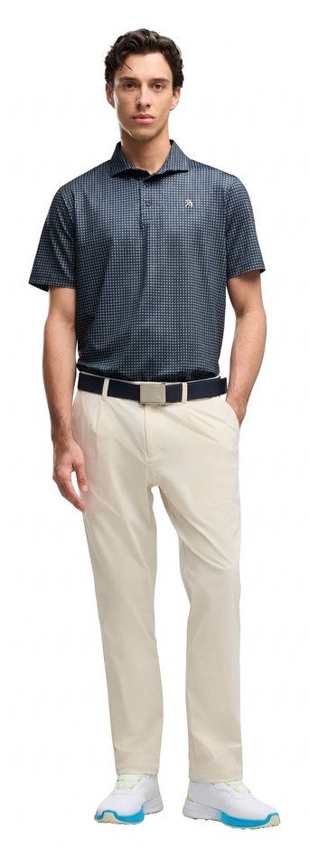 Puma X Arnold Palmer MATTR Geo herr polo, deep navy/lemon butter