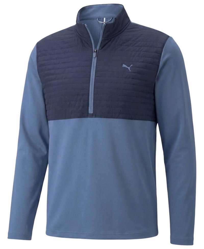 Puma Cloudspun Tech Hybrid 1/2-Zip herr sweatshirt, deep navy