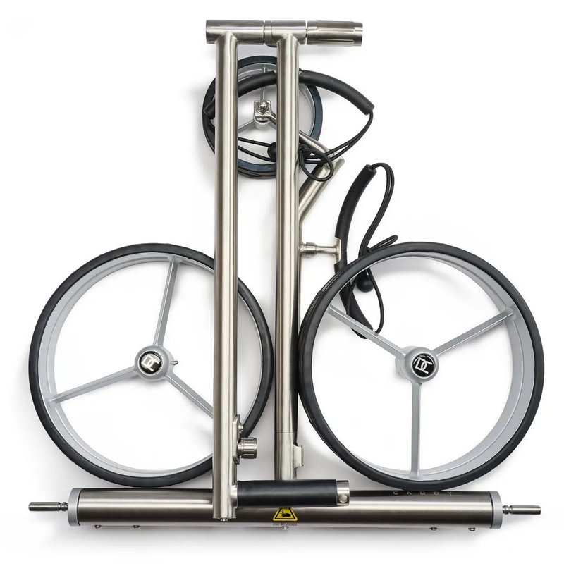 Davies Caddy Premium M Brush DHC elektrisk trolley, silver