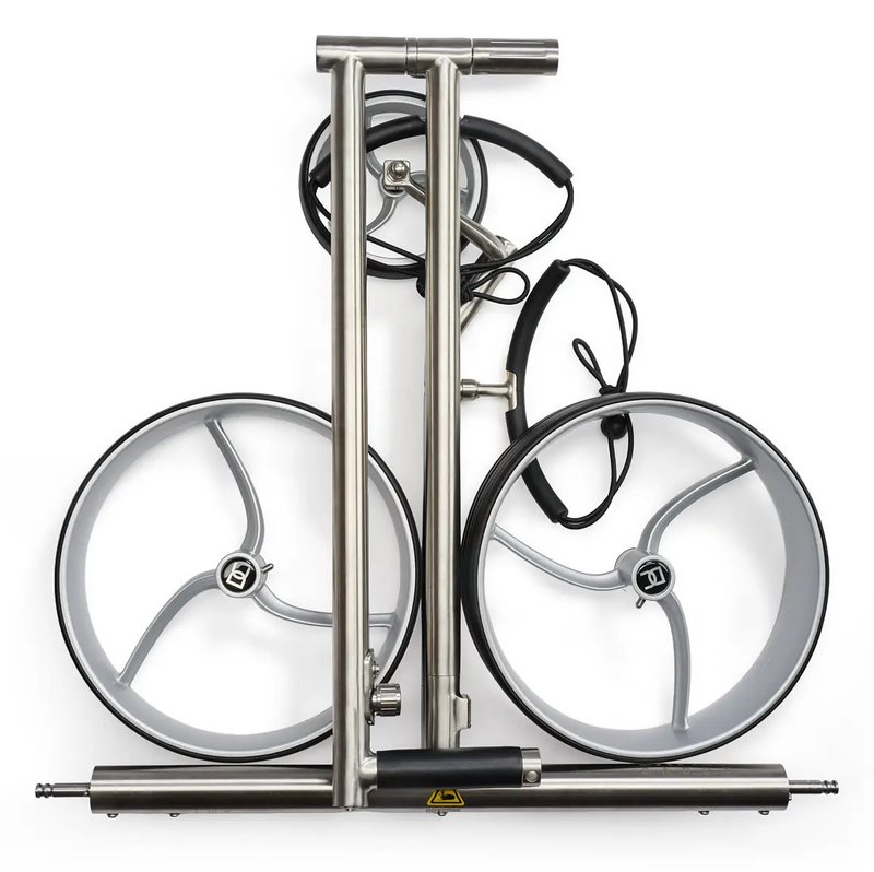 Davies Caddy Premium S Brush DHC elektrisk trolley, silver