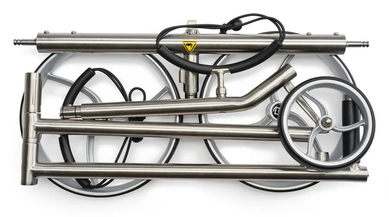 Davies Caddy Premium S Brush DHC elektrisk trolley, silver