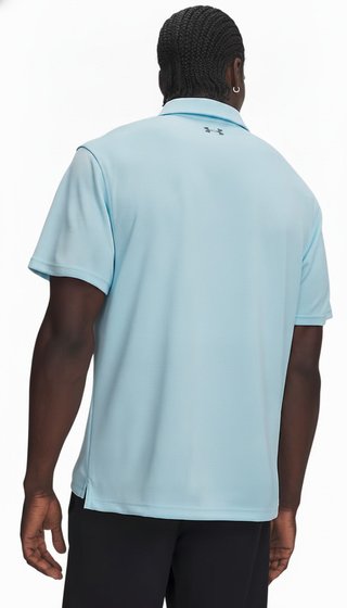 Under Armour Tech herr polo, opal blue/pitch gray