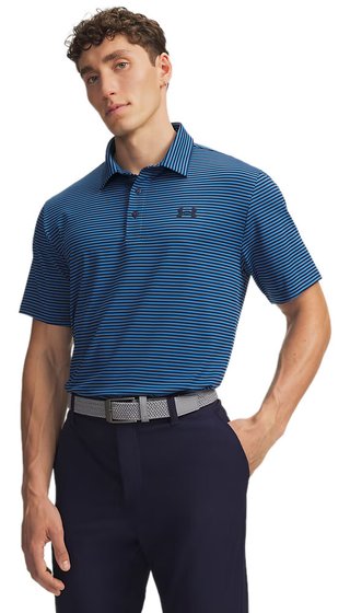 Under Armour Playoff 3.0 herr polo, midnight navy/aegean blue/vit