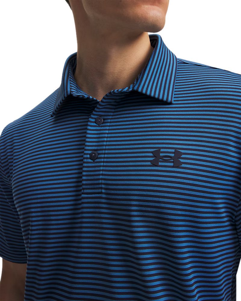 Under Armour Playoff 3.0 herr polo, midnight navy/aegean blue/vit