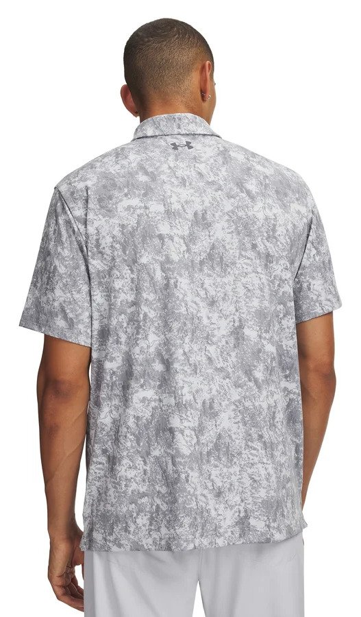 Under Armour Playoff 3.0 Printed herr polo, grå