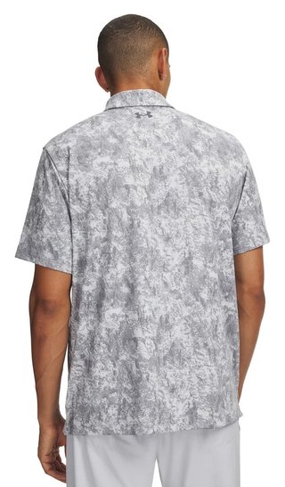 Under Armour Playoff 3.0 Printed herr polo, grå