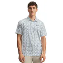 Under Armour Playoff 3.0 Printed herr polo, vit