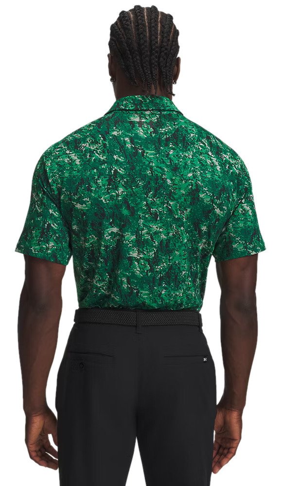 Under Armour Playoff 3.0 Printed herr polo, grön
