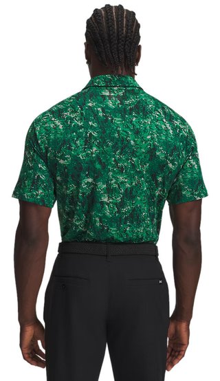 Under Armour Playoff 3.0 Printed herr polo, grön