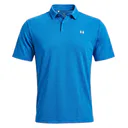 Under Armour Tee To Green Pique herr polo, aegean blue/vit