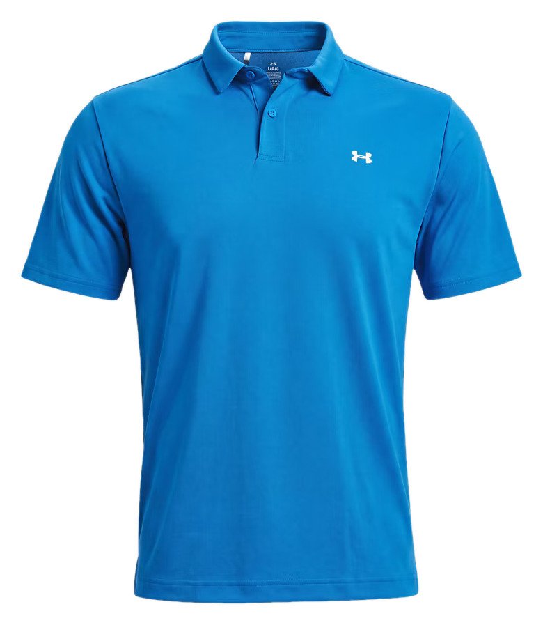 Under Armour Tee To Green Pique herr polo, aegean blue/vit