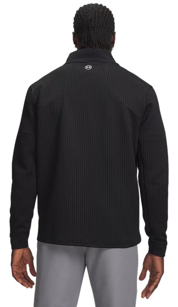 Under Armour Drive Pro Hybrid FZ herr sweatshirt, svart/vit