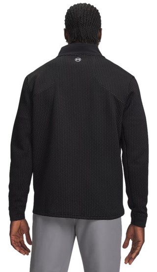 Under Armour Drive Pro Hybrid FZ herr sweatshirt, svart/vit