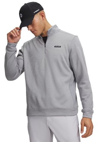 Under Armour Sweaterfleece Hybrid HZ herr sweatshirt, grå