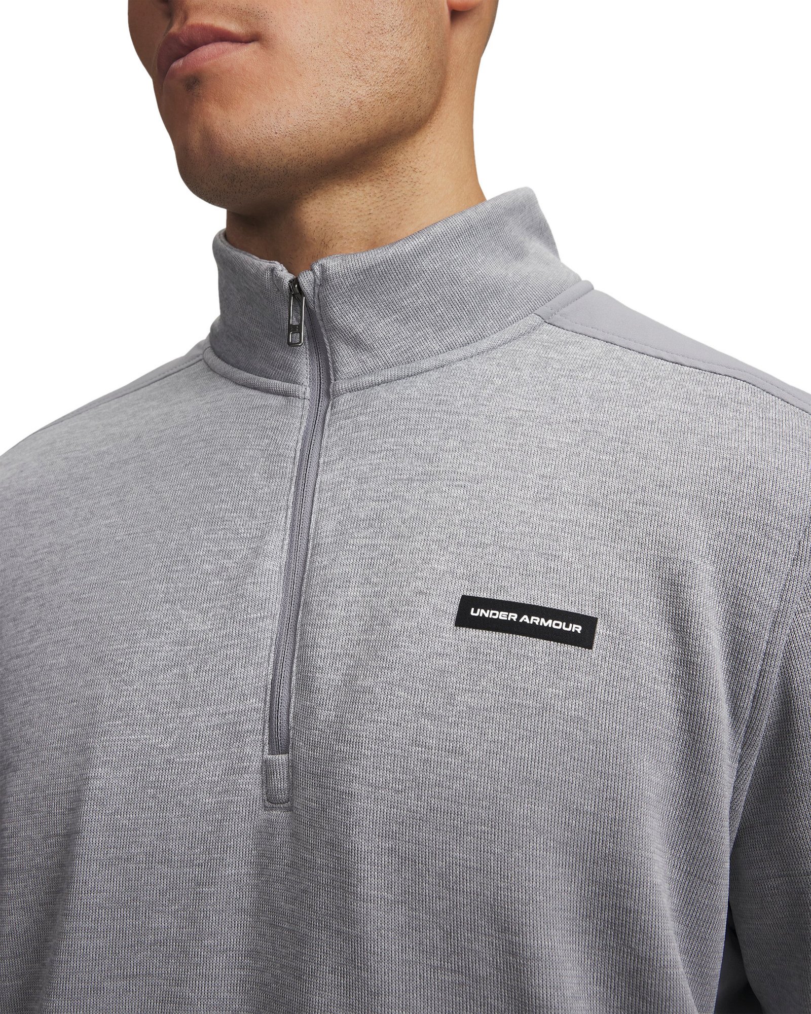 Under Armour Sweaterfleece Hybrid HZ herr sweatshirt, grå