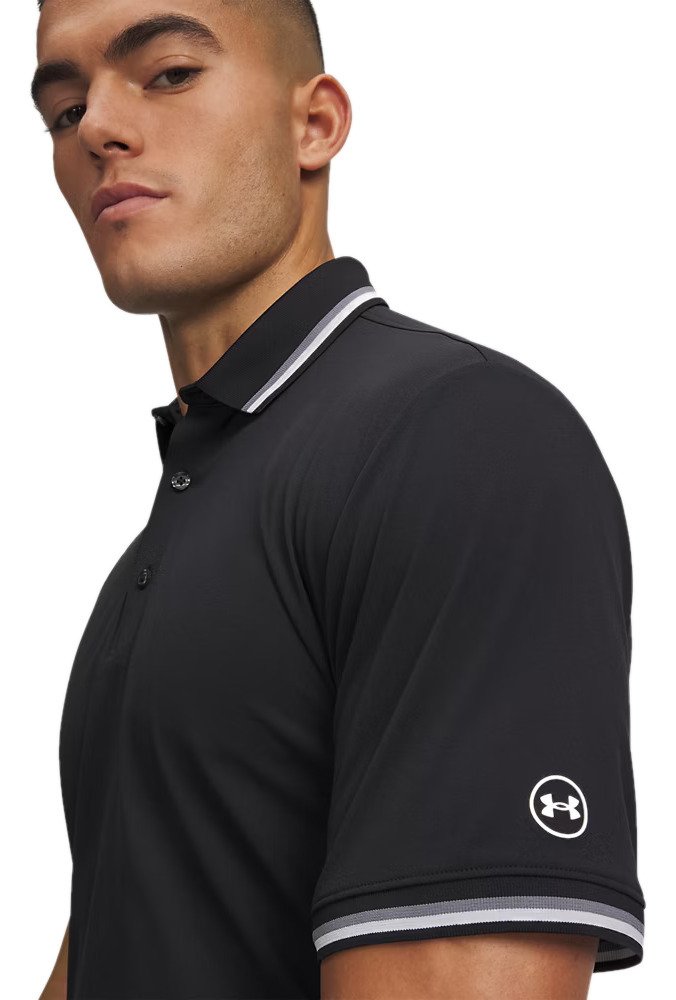 Under Armour ArmourDry Rib herr polo, svart