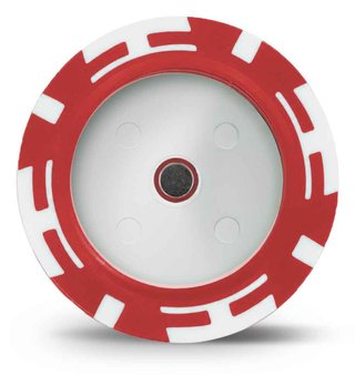 Masters Golf Poker Chip Disc Holder, röd