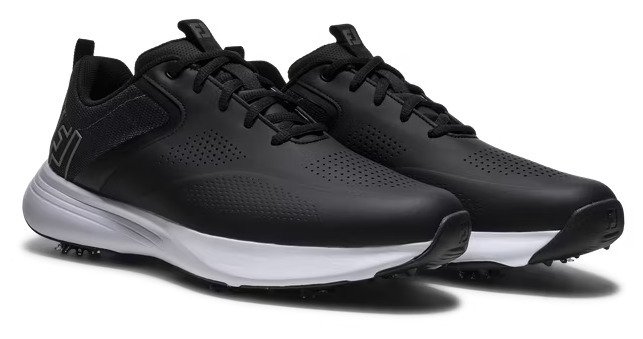 FootJoy Qualifier herr golfskor, svart/vit/grå