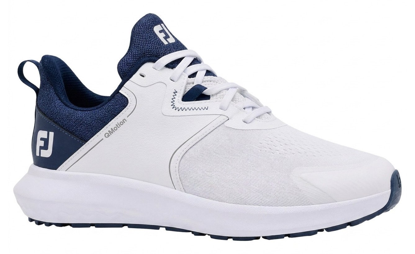 FootJoy Qmotion herr golfskor, vit/marinblå
