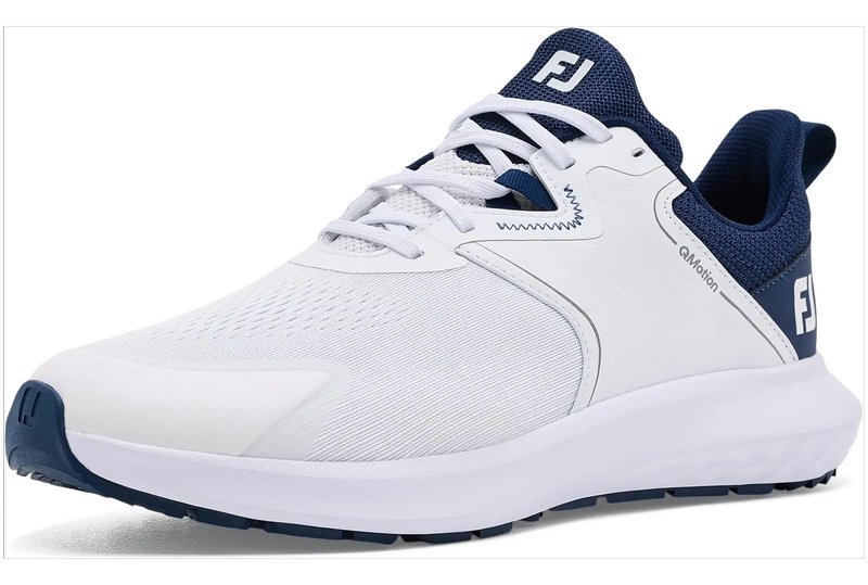 FootJoy Qmotion herr golfskor, vit/marinblå