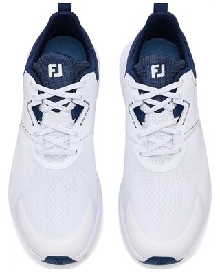FootJoy Qmotion herr golfskor, vit/marinblå
