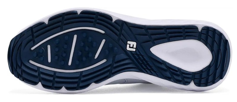 FootJoy Qmotion herr golfskor, vit/marinblå