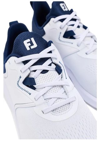 FootJoy Qmotion herr golfskor, vit/marinblå