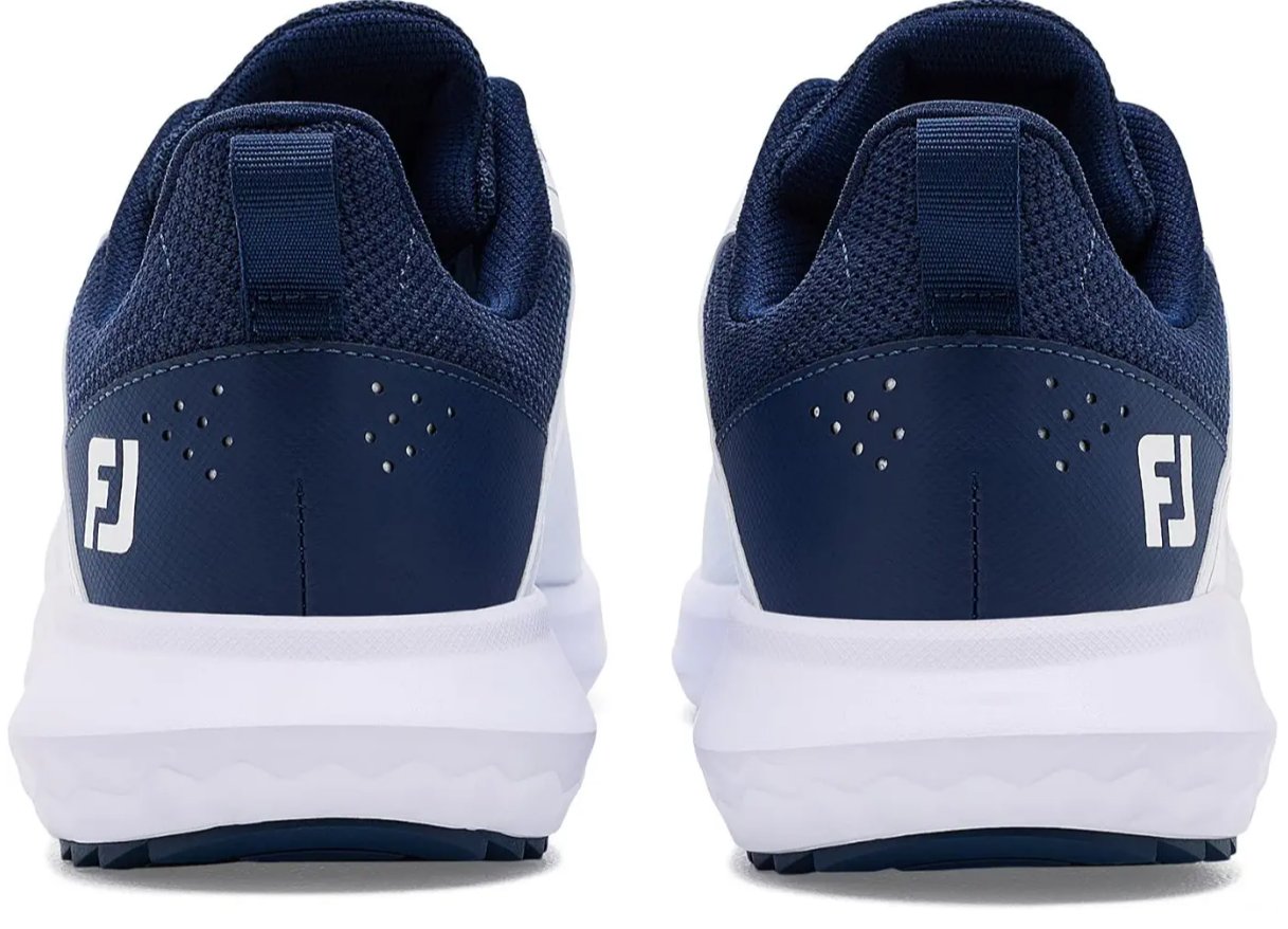 FootJoy Qmotion herr golfskor, vit/marinblå