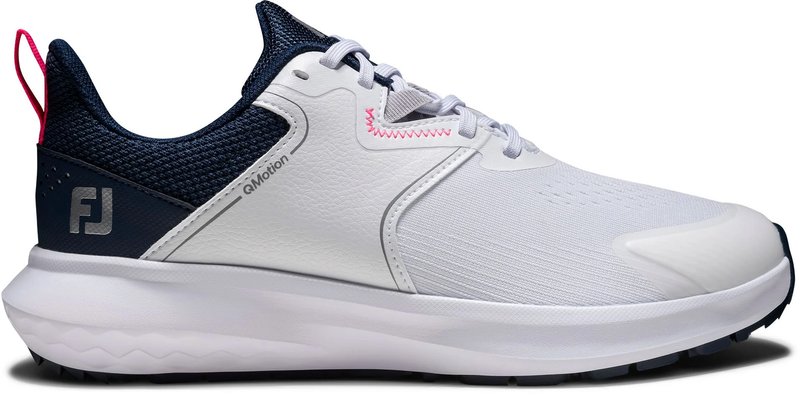 FootJoy Qmotion dam golfskor, vit/blå/rosa