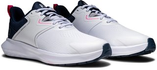 FootJoy Qmotion dam golfskor, vit/blå/rosa