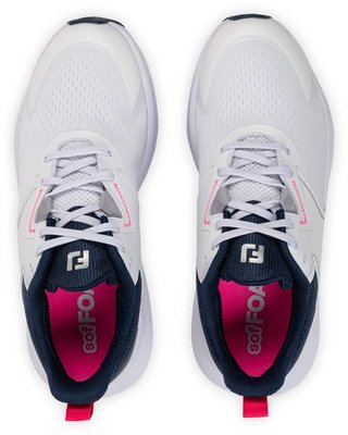 FootJoy Qmotion dam golfskor, vit/blå/rosa