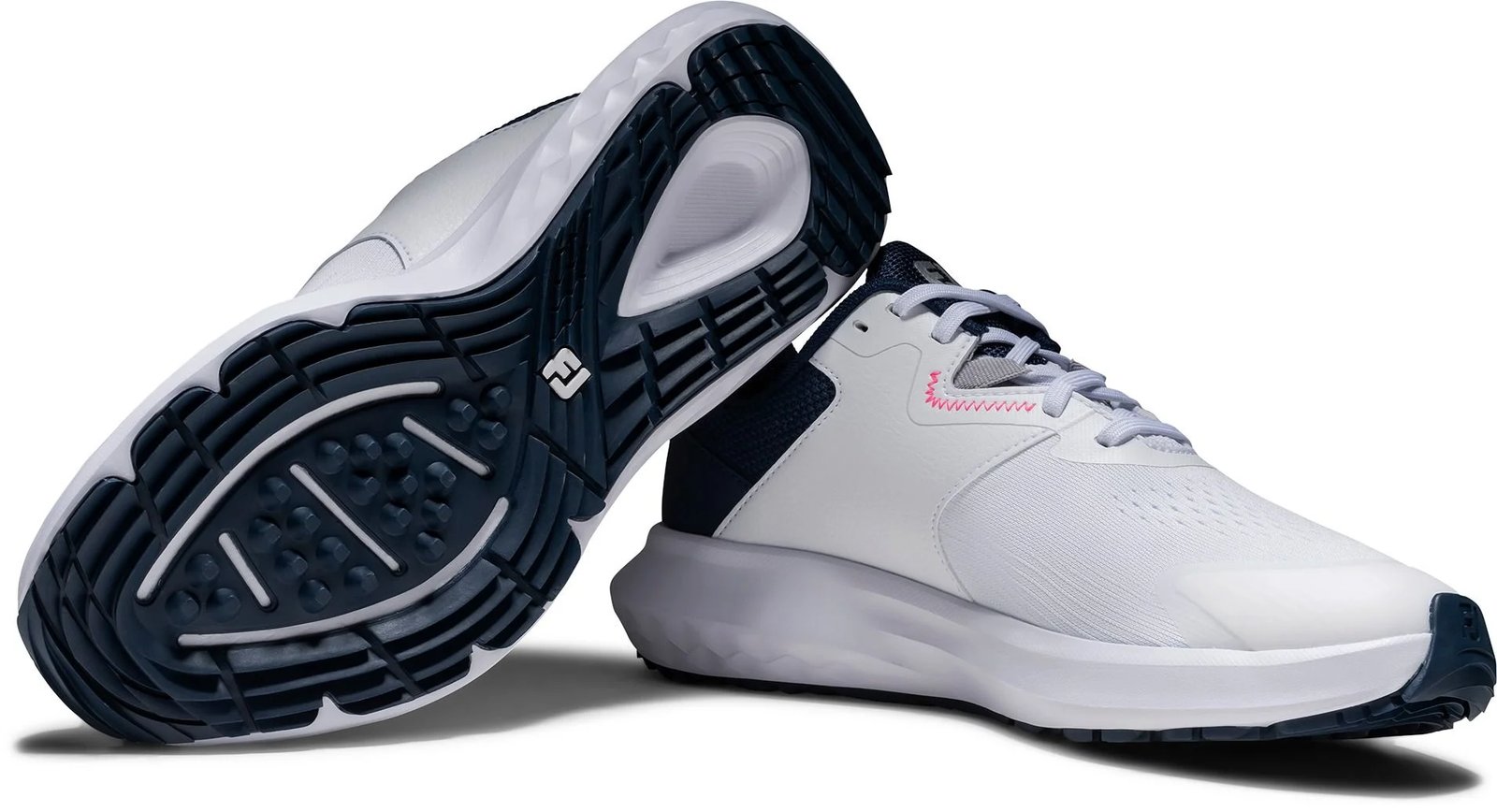 FootJoy Qmotion dam golfskor, vit/blå/rosa