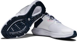 FootJoy Qmotion dam golfskor, vit/blå/rosa