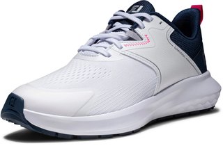 FootJoy Qmotion dam golfskor, vit/blå/rosa