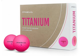 Prisma Titanium golfbollar (12 bollar), rosa